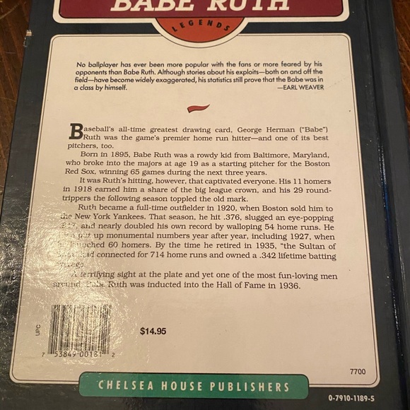 Babe Ruth book - Picture 2 of 2